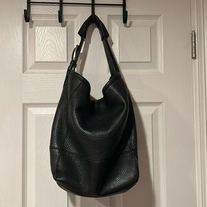 Cole Haan Black pebbled leather shoulder bag